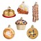 Old World Christmas: Breakfast Hanging Ornaments, Set of 6